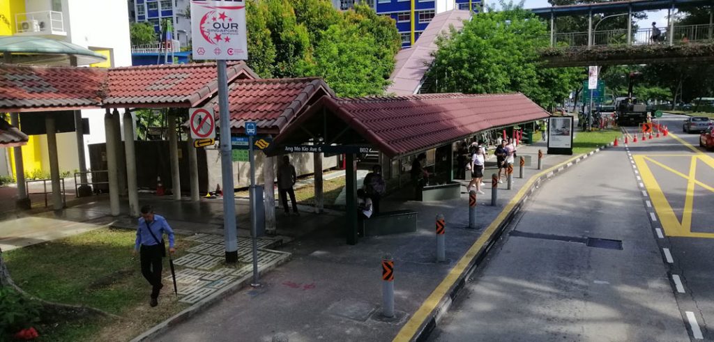 Bus Stop in Singapore